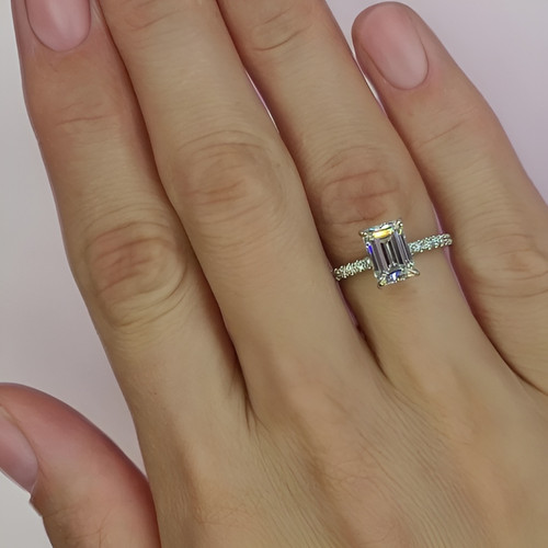 Wedding diamond ring - ring, white