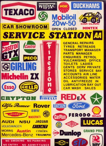 Signs for model garage - signs,