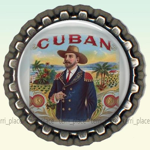 Cuban cigars label bottle cap - label,