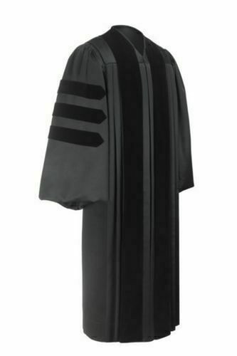 Deluxe black clergy robe - deluxe,