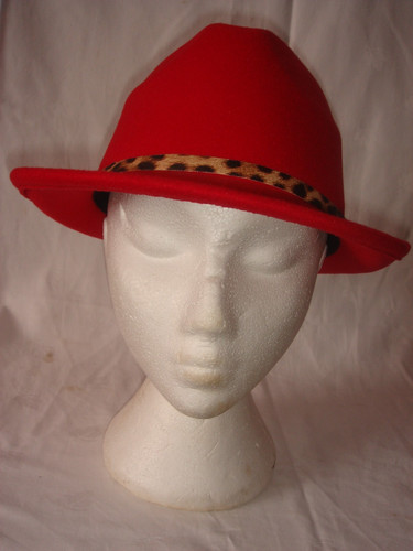 Ladies polyester red narrow - polyester,