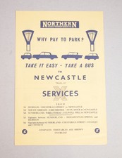 Bus Coach Timetable Sheet Northern General X Svcs. to Newcastle 