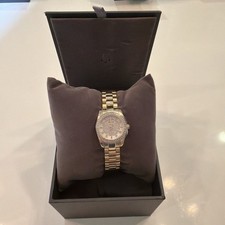 Bulova Gold Tone White Dial