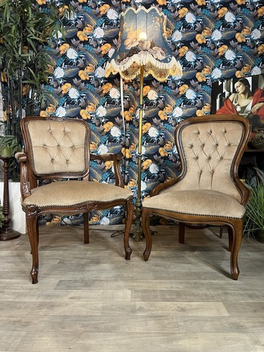 Vintage upholstered accent - vintage,