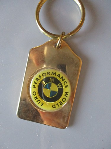 Bmw logo key chain - logo, gold