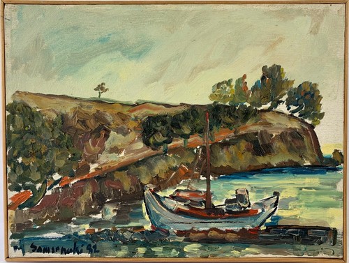 Oil painting samsenaki sweden - oil,