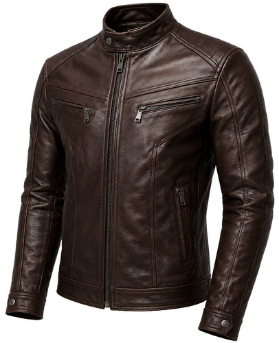 Men brown genuine leather - men's,