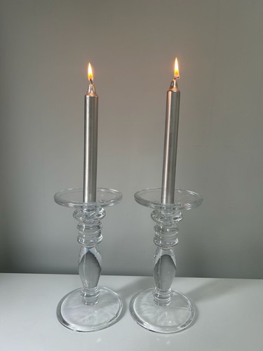 Pair glass candle - candle, 8