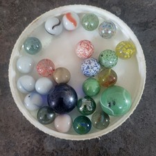 24 Vintage Glass Marbles