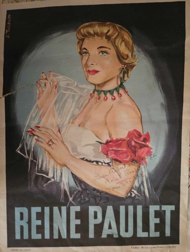 Rare affiche queen - queen, paulet