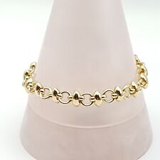 Vintage Pierre Cardin Bracelet Gold Plated Fancy Link C 1980s 7.5in