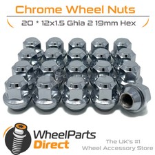 Wheel Nuts (20) 12x1.5 Chrome