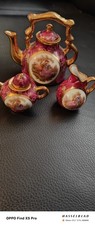 Limoges France porcelain  mini tea set 3x