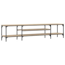 TV Cabinet TV Unit TV Console Hifi Cabinet Engineered Wood and Iron vidaXL