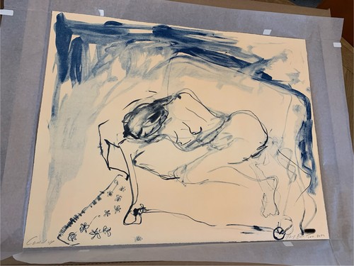 Tracey emin curled - up,, 2022