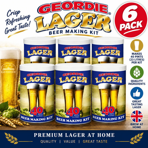 Geordie lager beer kit - 6,