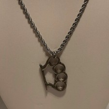 PEWTER PENDANT CHARM / 18"-24"