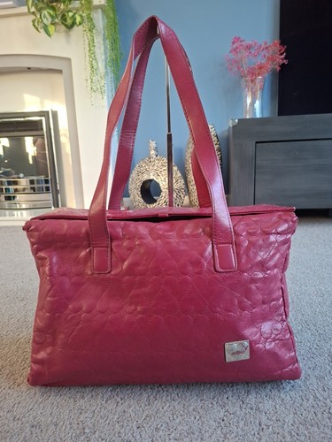Antler faux leather - leather, pink