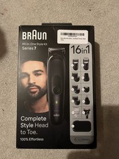 Braun All-In-One Style Kit Series 7  16-in-1 MGK7470, Bread Tri- Body Clip-Razor