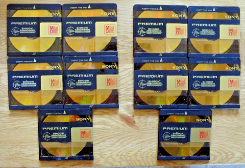 Sony gold premium minidiscs - gold,