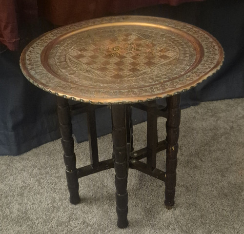 Antique metal copper chess - metal, &