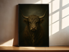 Highland Cow Art Print