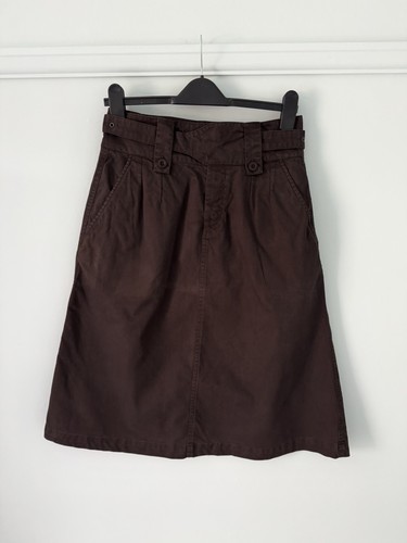Toast dark brown buckle waist - buckle,