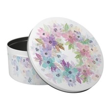 Pastel Floral Cake Tin - Large