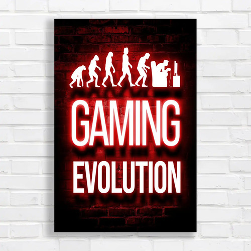 Gaming evolution silhouette - gaming,