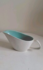 Poole Pottery Twintone Seagull And Ice Green Jug