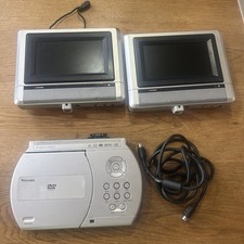 Venturer Portable DVD Player With In Car Twin Screens Model carry bag untested 