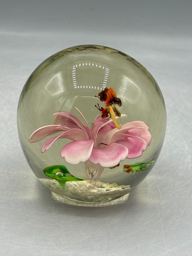 Vintage glass paperweight - vintage,