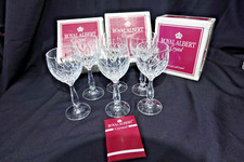 Set of 6  Royal Albert 24% lead Crystal Countess Sherry Glasses 125ml