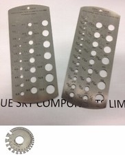 Combined Drill Gauge & SWG Gauge Set Stainless Steel