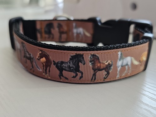 Adjustable brown dog collar - adjustable,