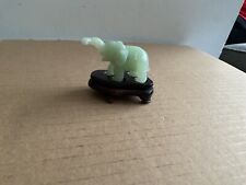 Elephant on stand figure,ornament,Jade,jadeite,glass,Chinese?