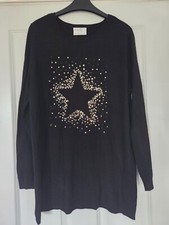 WALLIS BLACK KNIT EMBELLISHED