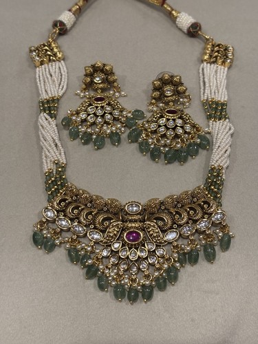 Antique gold polki - gold, set