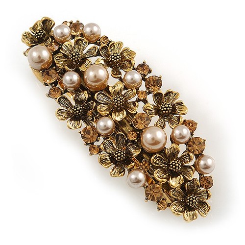 Vintage inspired caramel faux - inspired,