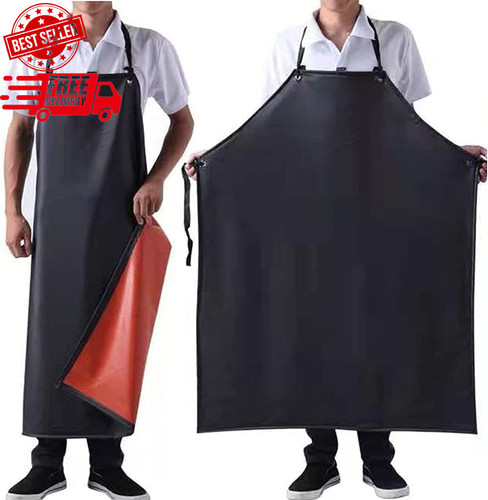 Waterproof rubber vinyl apron - rubber,