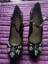 Size 7 boden black jewelled