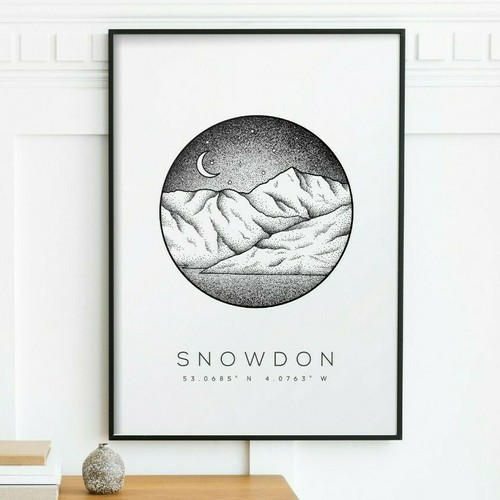 Snowdon wyddfa print - snowdon,