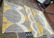 Dunelm - 2 pieces Mirage rug + 1 piece Mirage Runner Rug Ochre [Check Desc]