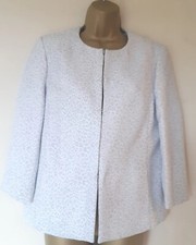 Madeleine Silver Animal Print Evening Jacket Sz 12 Vgc!