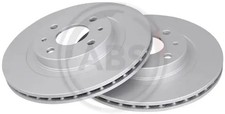 2x Brake disc Vented 17342