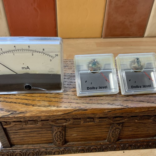 Vintage panel meters dolby - 3x,