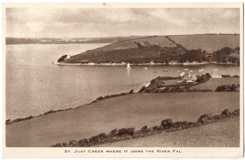 825 printed postcard just - postcard, st.just