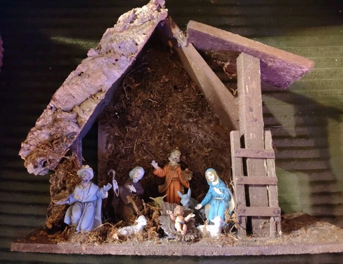 Vintage italian nativity - vintage,