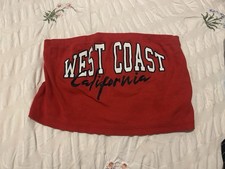 Primark Red Tube top Size M