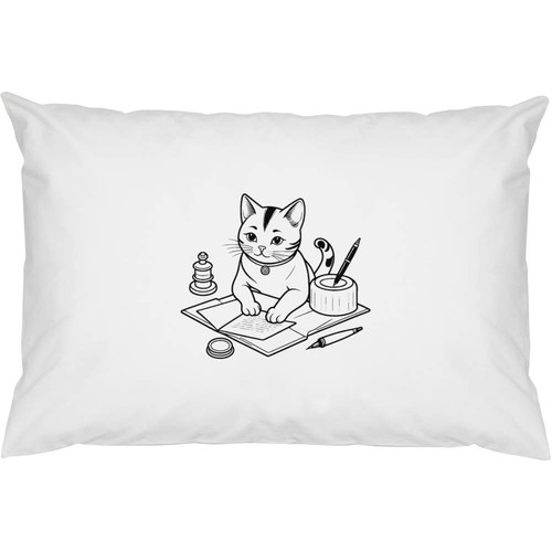 Cat writing letter - x, 'cat